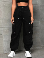 Women's Wide-leg Cargo Trousers