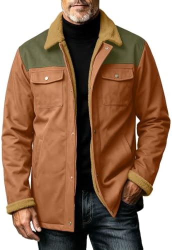 Men's Sherpa-Lined Utility Winter Jacket