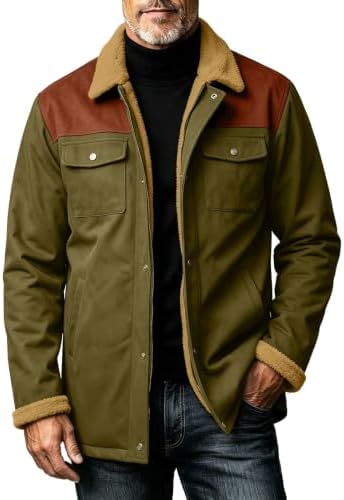 Men's Sherpa-Lined Utility Winter Jacket
