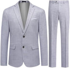 Men's Checked Two-Piece Tailored Suit – Slim Smart Set