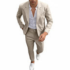 Men's Lightweight Two-Piece Suit – Refined Tailoring