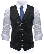 Men's Elegant Jacquard Paisley Waistcoat