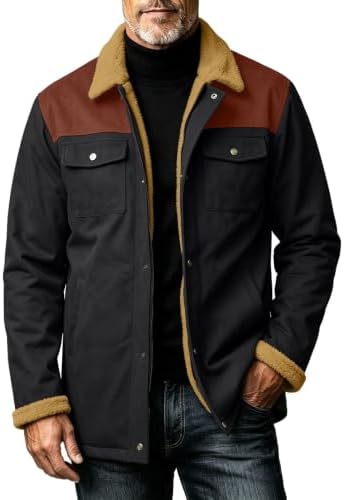 Men's Sherpa-Lined Utility Winter Jacket