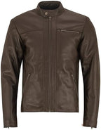 Men's Genuine Lambskin leather-look Racer Jacket