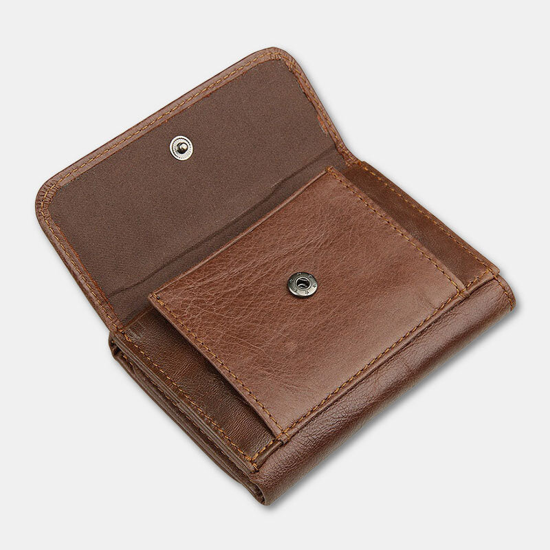 Men's leather-look RFID Trifold Wallet – Vintage Compact Card Holder