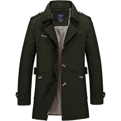 Men's Classic Trench Coat – Water-Repellent