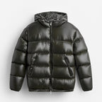 Men's Hooded Down Puffer Jacket – Lightweight Insulated Winter Outerwear