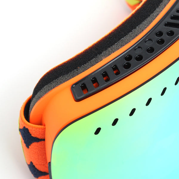 Men's Mirrored Ski Goggles – Anti-Fog Dual-Lens Snowboard and Motocross
