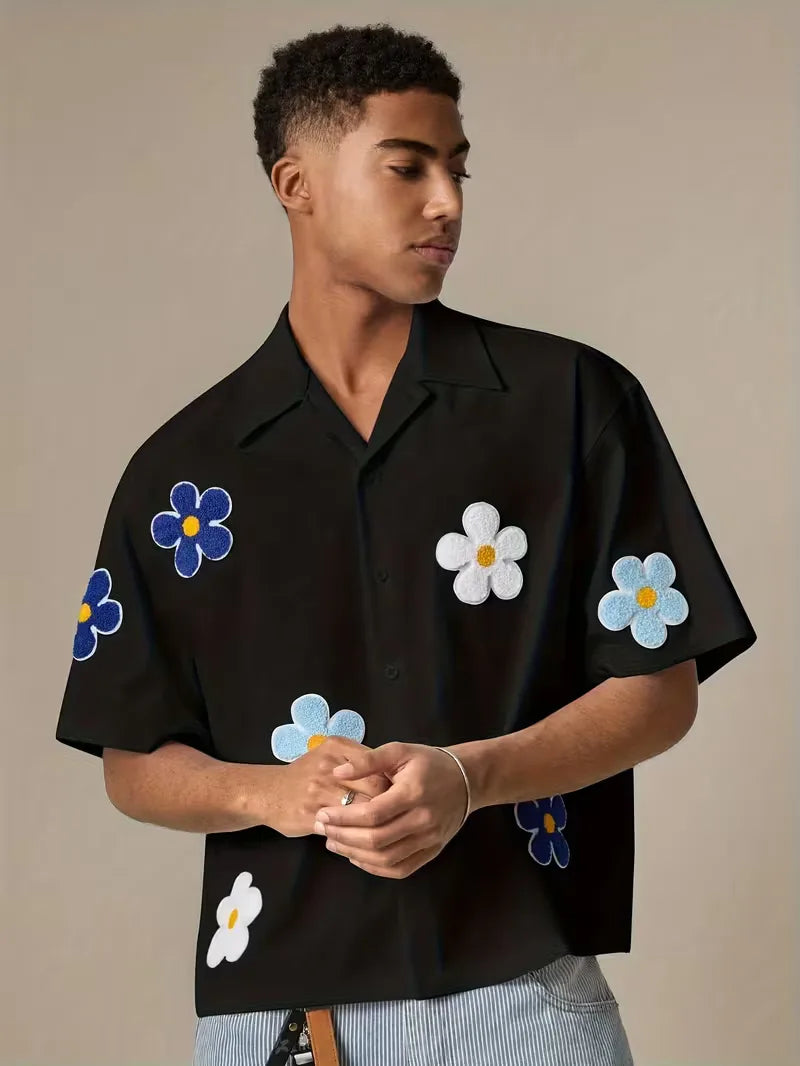 Men's Floral Short Sleeve Shirt