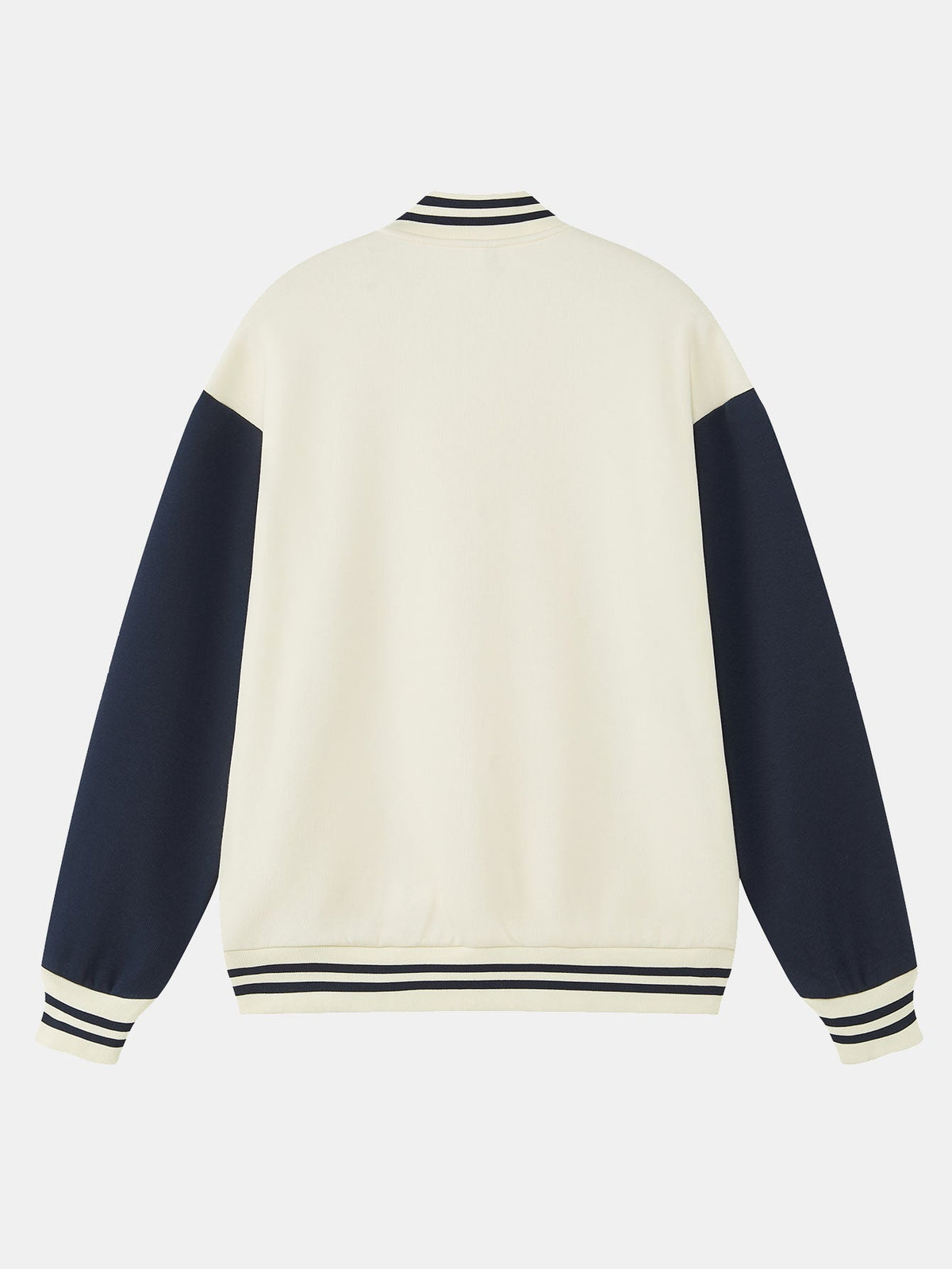Men's Contrast Sleeve Varsity Baseball Jacket