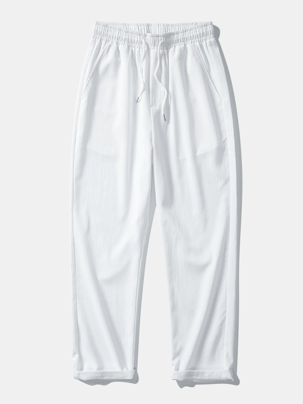 Men's Contrast Texture Shirt and Trouser Set – Cuban Collar