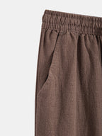 Men's Open-Knit Shirt and Trouser Summer Set