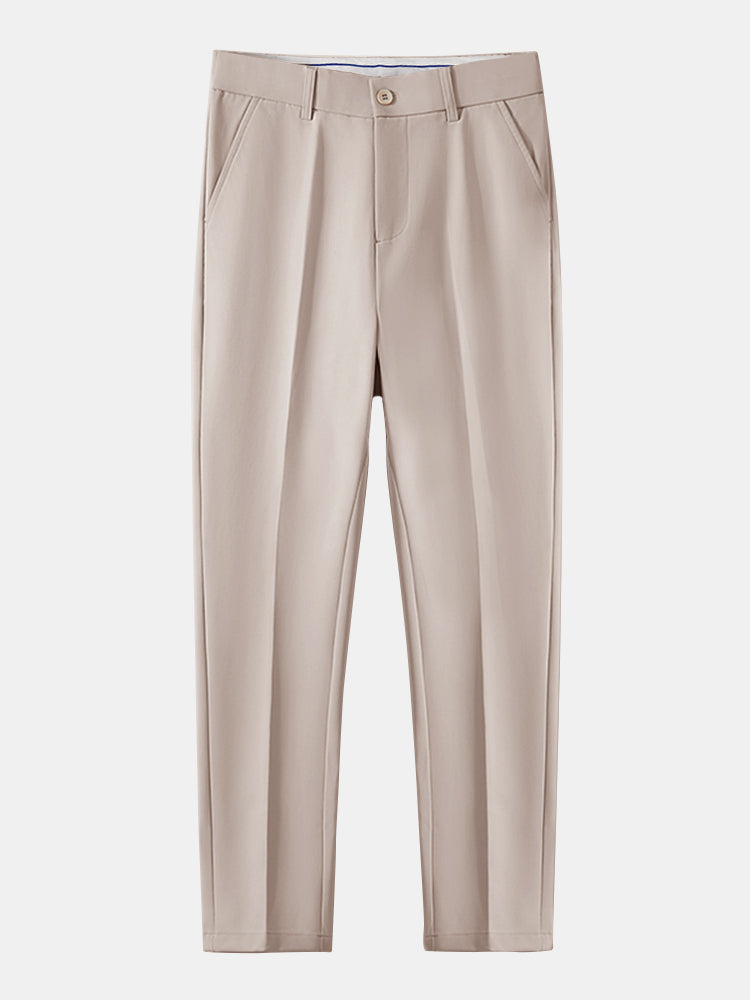 Men's Ribbed Knit Button Shirt Set – Tailored Tapered Trousers
