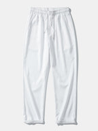 Men's linen-look Blend Summer Co-Ord – Stand Collar Shirt