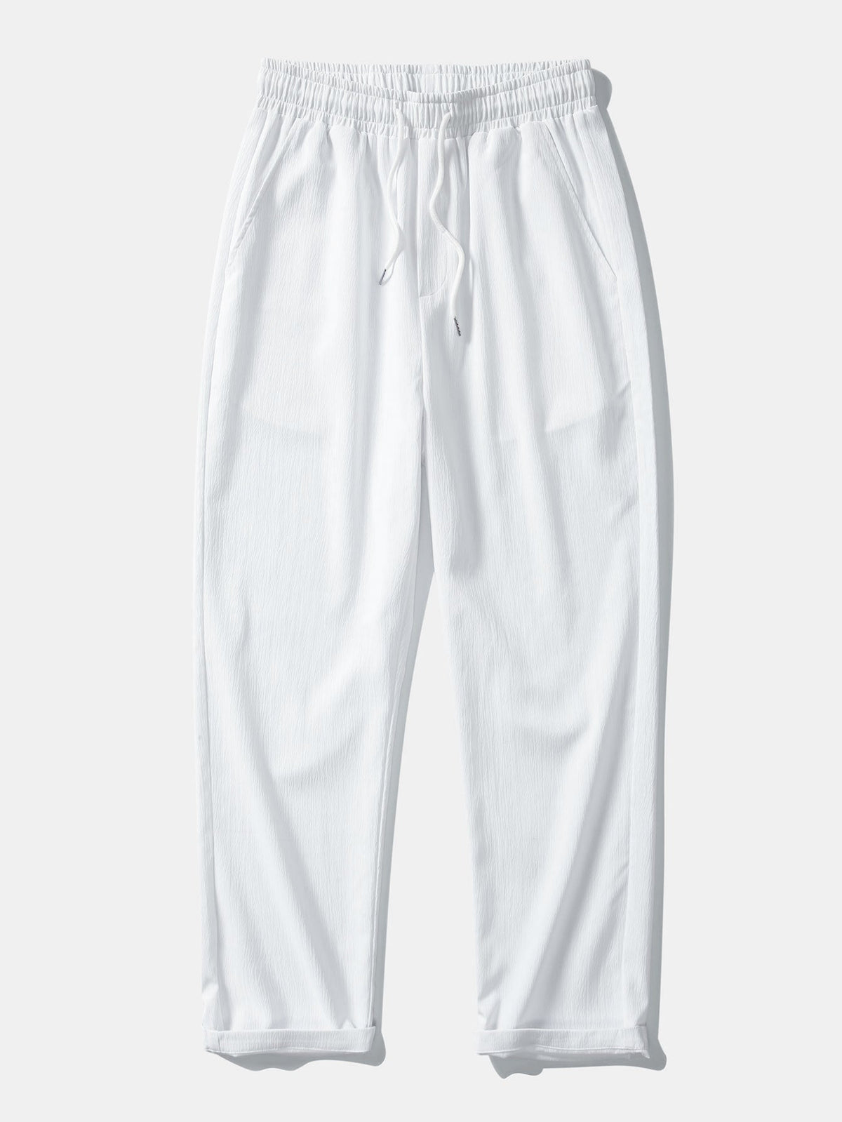 Men's linen-look Blend Summer Co-Ord – Stand Collar Shirt