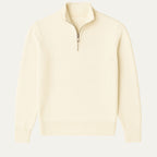 Men's Cotton Quarter-Zip Jumper – Ribbed Collar