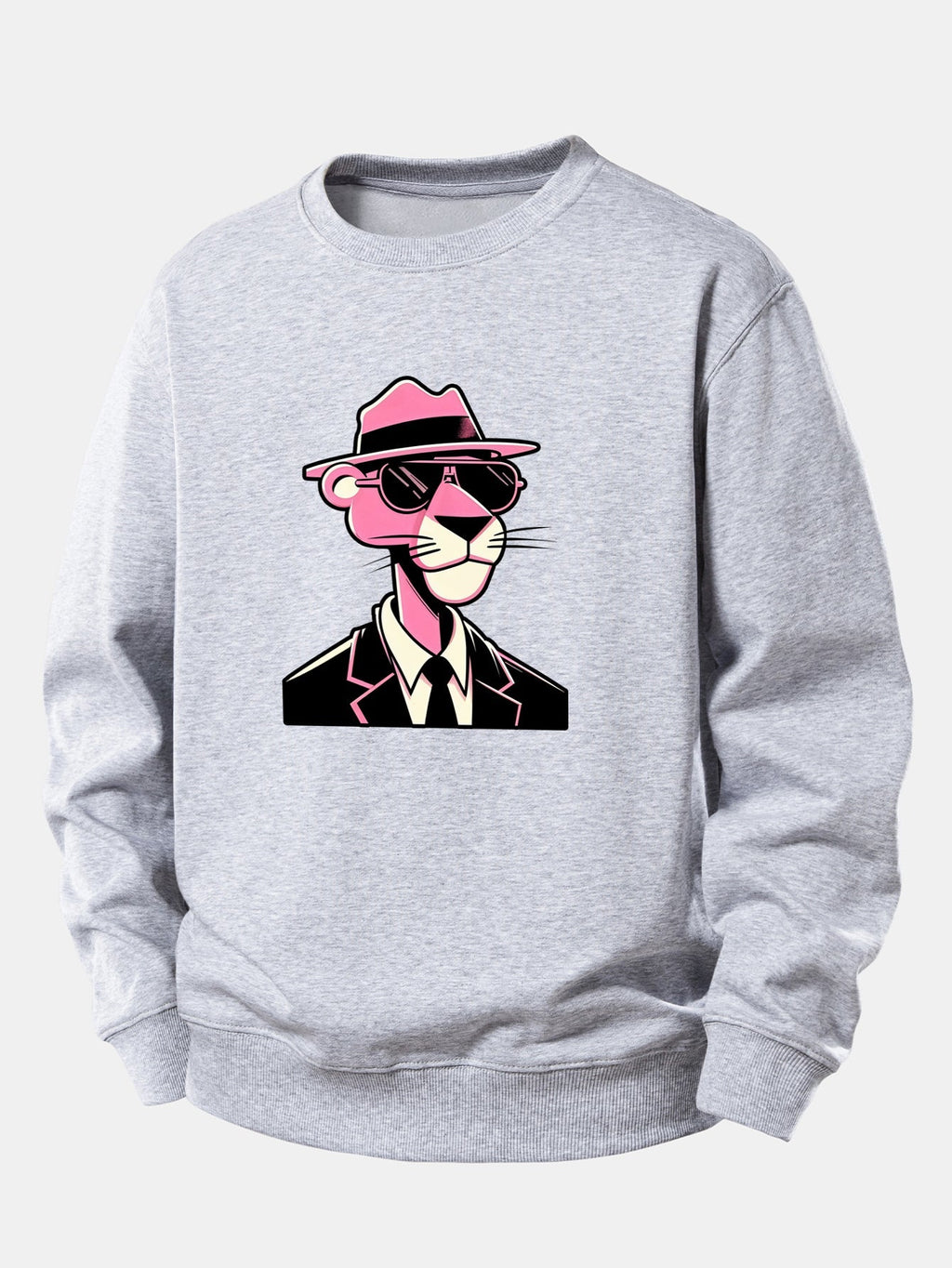 Men's Relaxed Fit Graphic Crew Neck Sweatshirt
