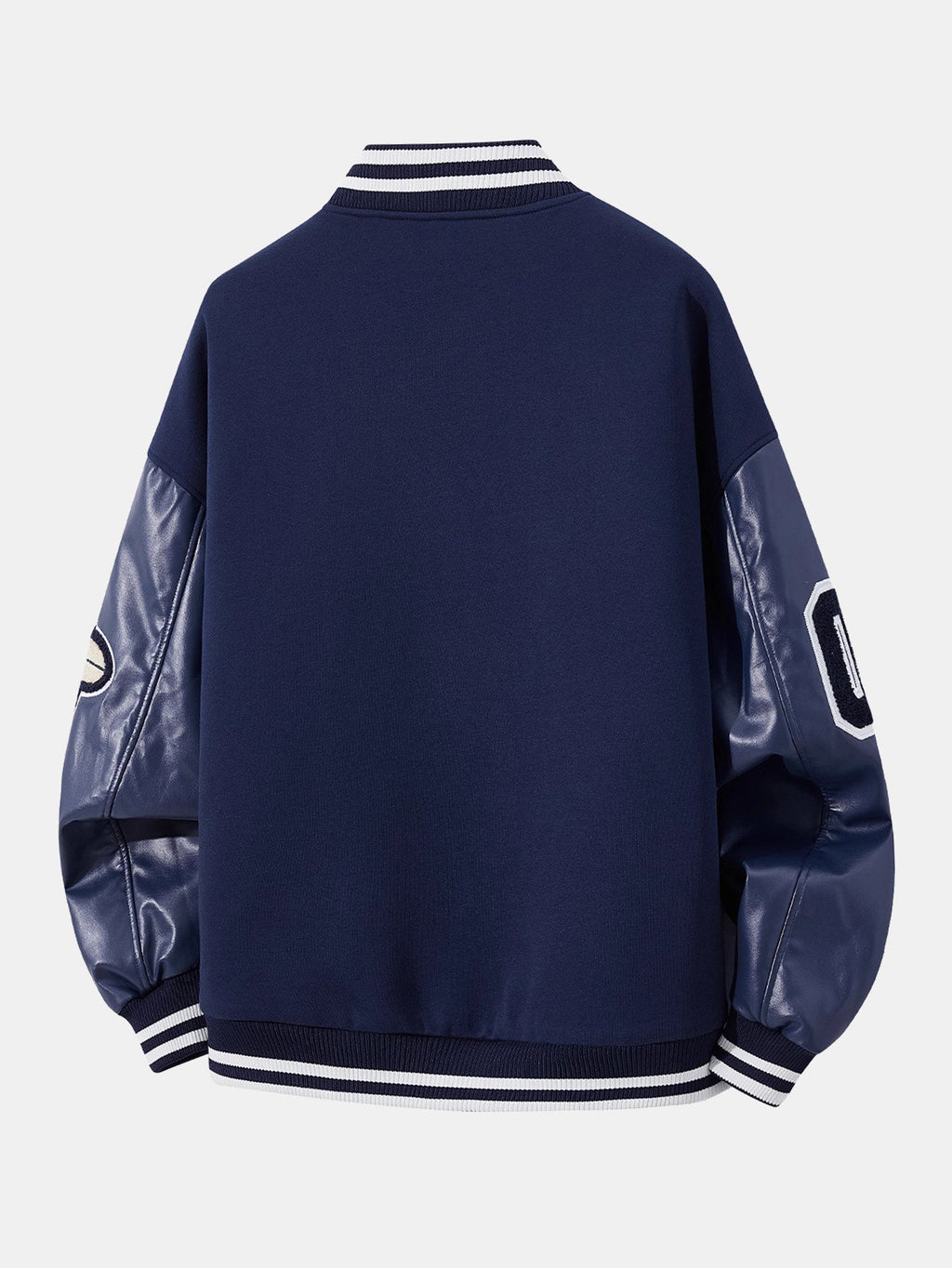 Men's Embroidered Varsity Bomber Jacket – Relaxed-Fit Baseball Layer