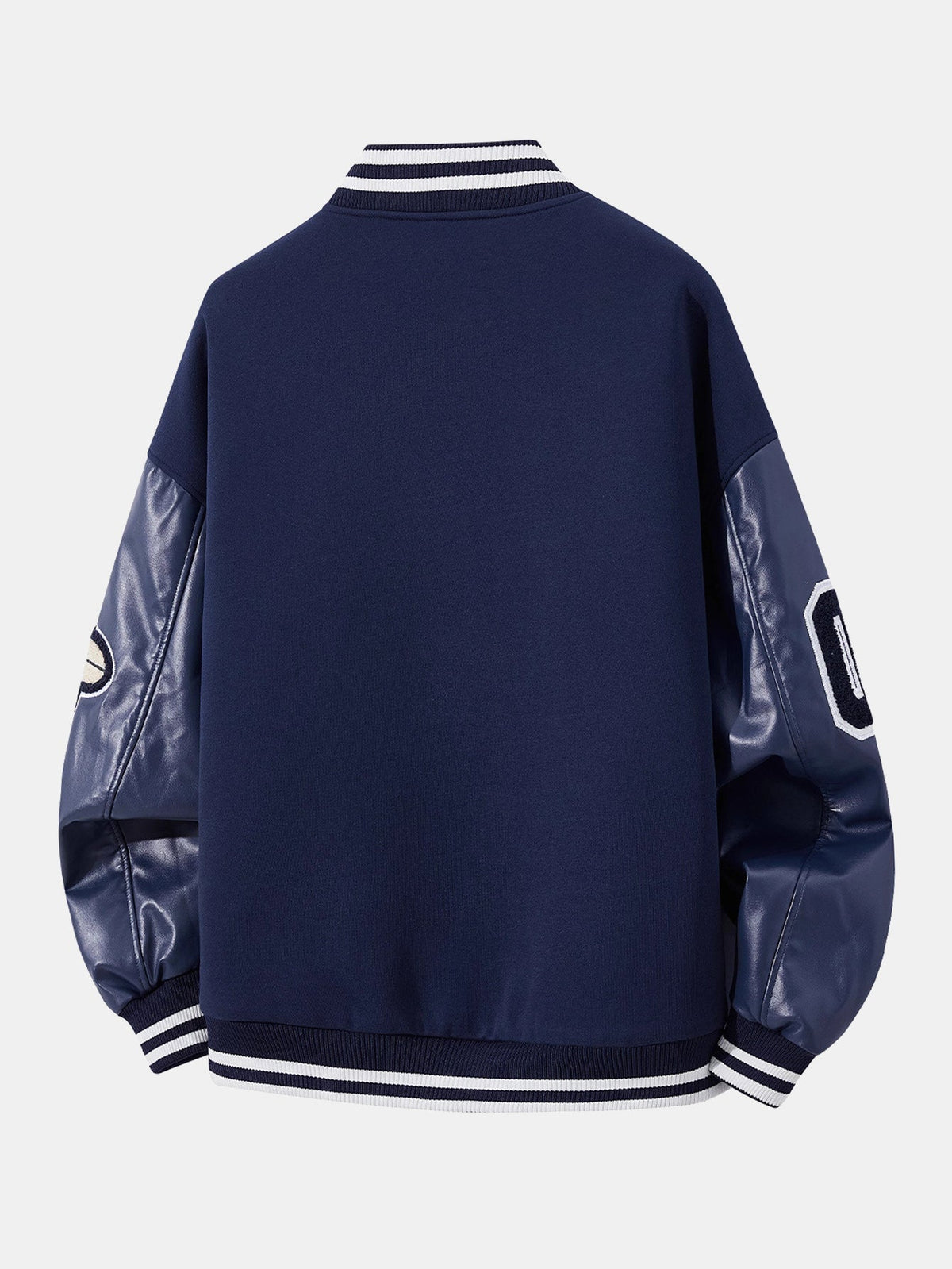 Men's Embroidered Varsity Bomber Jacket – Relaxed-Fit Baseball Layer
