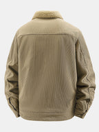 Men's Teddy Fleece-Lined Corduroy Jacket
