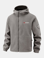 Men's Hooded Polar Fleece Jacket – Warm Full Zip Outdoor Layer