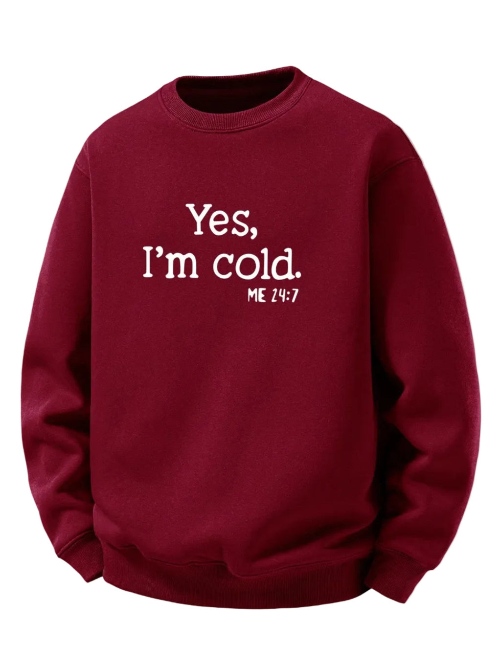 Men's Sherpa Fleece Lined Printed Sweatshirt