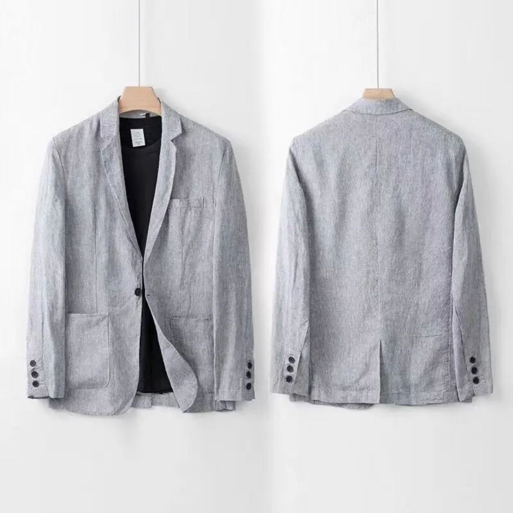 Men's Pure Linen Suit Set – Lightweight Shirt and Trousers