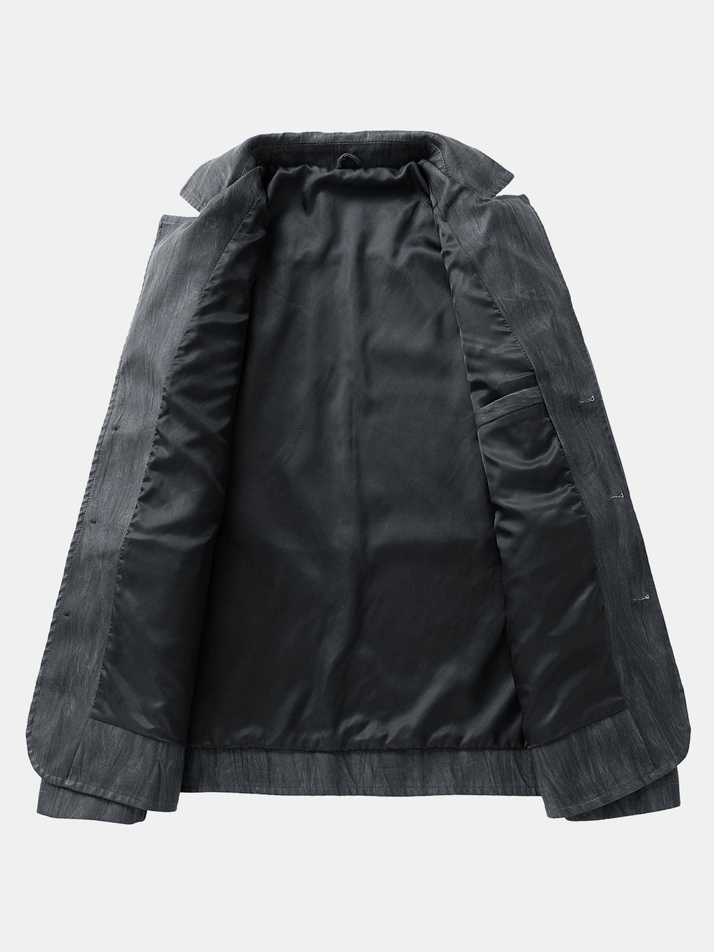 Men's Vintage Textured Faux Leather Jacket