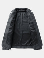 Men's Vintage Textured Faux Leather Jacket