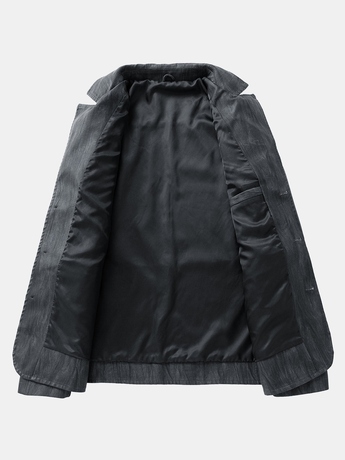 Men's Vintage Textured Faux Leather Jacket