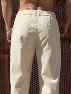 Men's Wide-Leg Trousers with Elasticated Waist