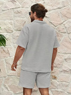 Men's Textured Top and Shorts Co-Ord