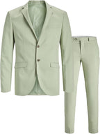 Men's Super-Slim Formal Suit Set – Streamlined Two-Piece Tailoring