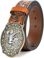 Men's Western Embossed leather-look Belt