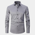 Men's Slim-Fit Stretch Long-Sleeve Dress Shirt – Six Colours