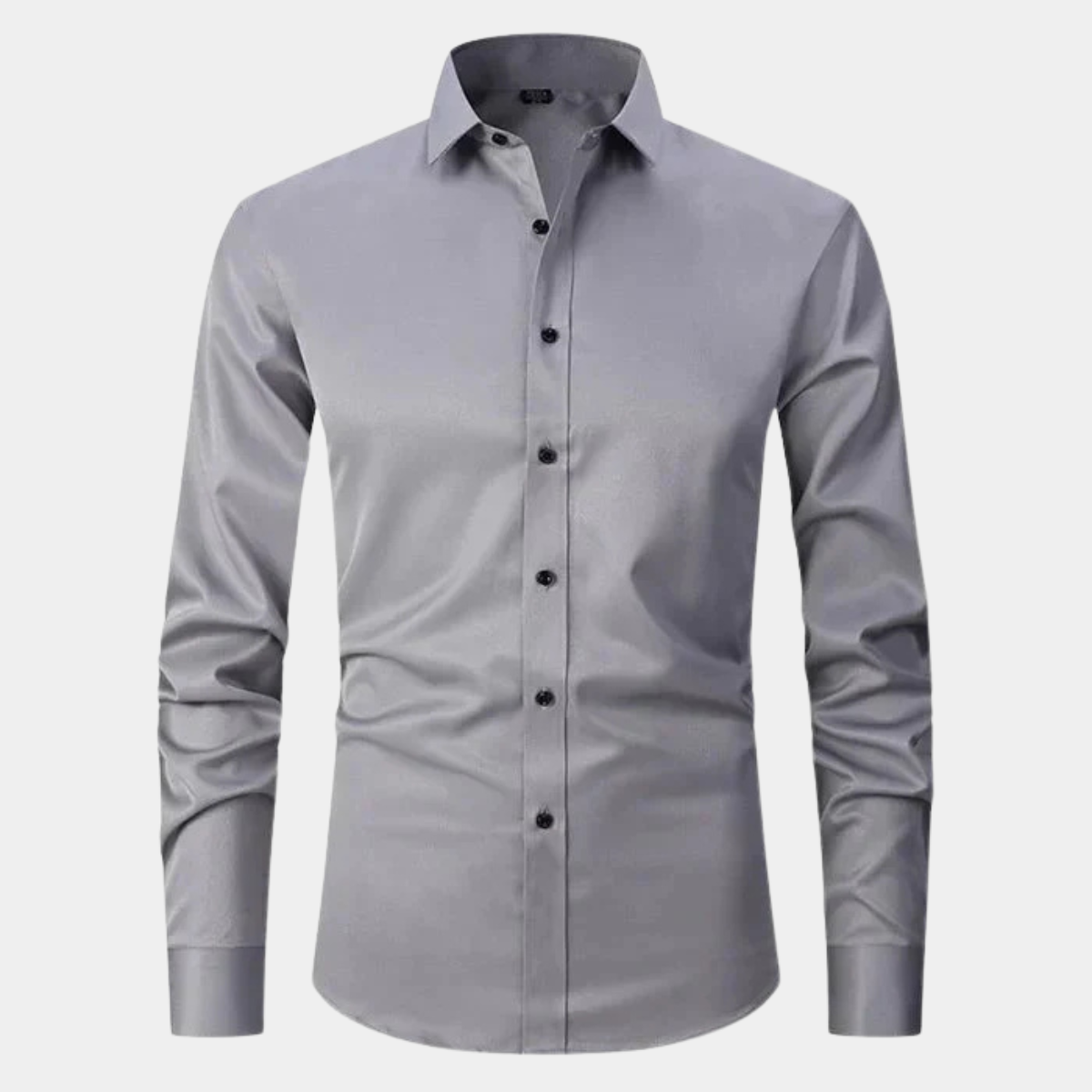 Men's Slim-Fit Stretch Long-Sleeve Dress Shirt – Six Colours