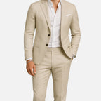 Men's Linen Suit – Relaxed Two-Piece Tailoring for Summer Weddings