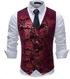 Men's Elegant Jacquard Paisley Waistcoat