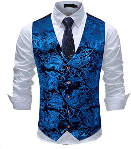 Men's Elegant Jacquard Paisley Waistcoat