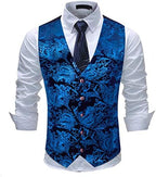 Men's Elegant Jacquard Paisley Waistcoat