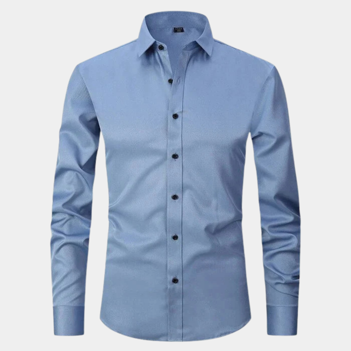 Men's Slim-Fit Stretch Long-Sleeve Dress Shirt – Six Colours