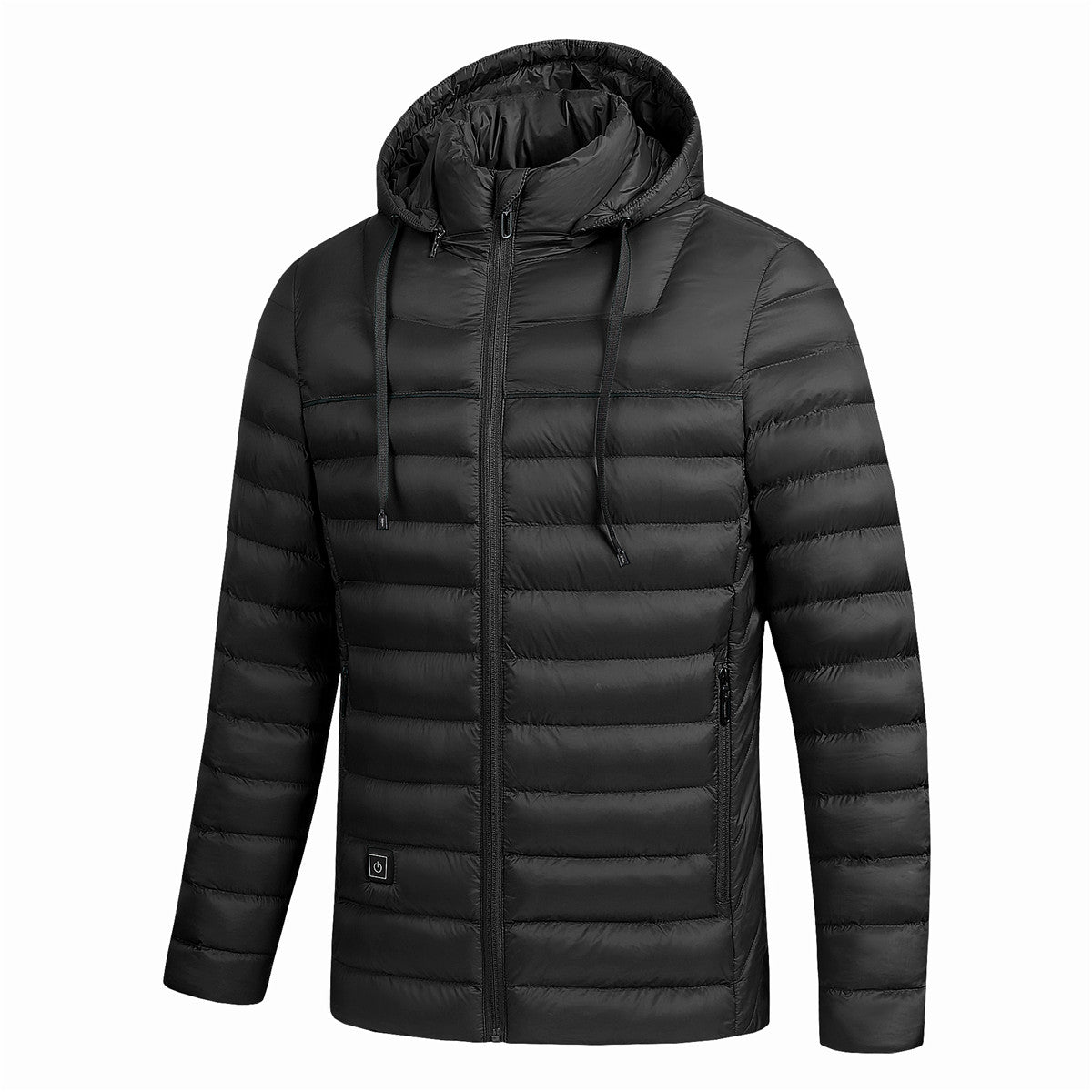 Men's USB-Heated Hooded Puffer Jacket – Water-Resistant Insulated Winter