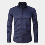 Men's Slim-Fit Stretch Long-Sleeve Dress Shirt – Six Colours