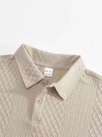 Men's Jacquard Polo and Trouser Lounge Set