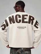 Men's Oversized Longsleeve with Bold Back Lettering