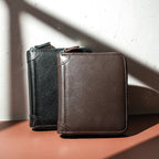 Men's leather-look RFID Wallet – Large-Capacity Zip-Around Card Organiser