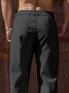 Men's Wide-Leg Trousers with Elasticated Waist