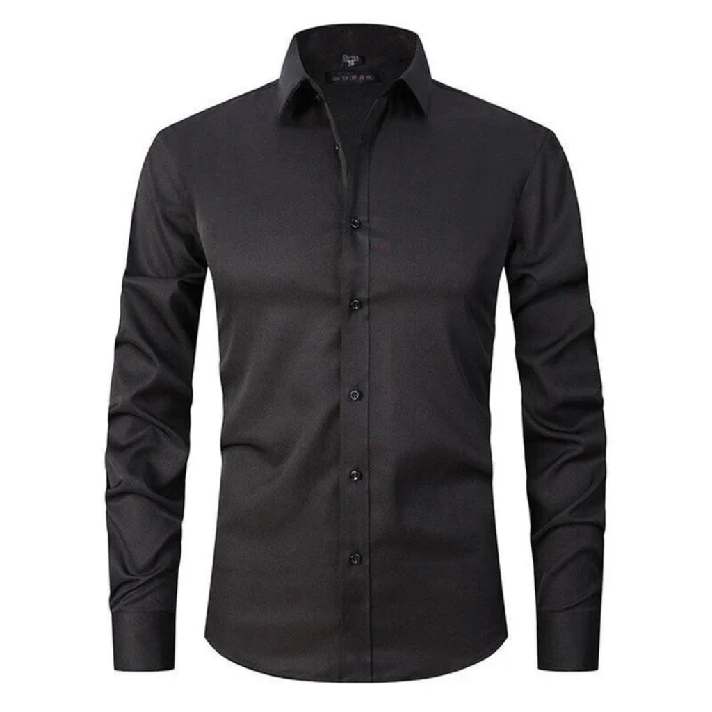 Men's Slim-Fit Stretch Long-Sleeve Dress Shirt – Six Colours