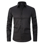 Men's Slim-Fit Stretch Long-Sleeve Dress Shirt – Six Colours
