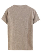 Men's Knitted Jacquard T-Shirt